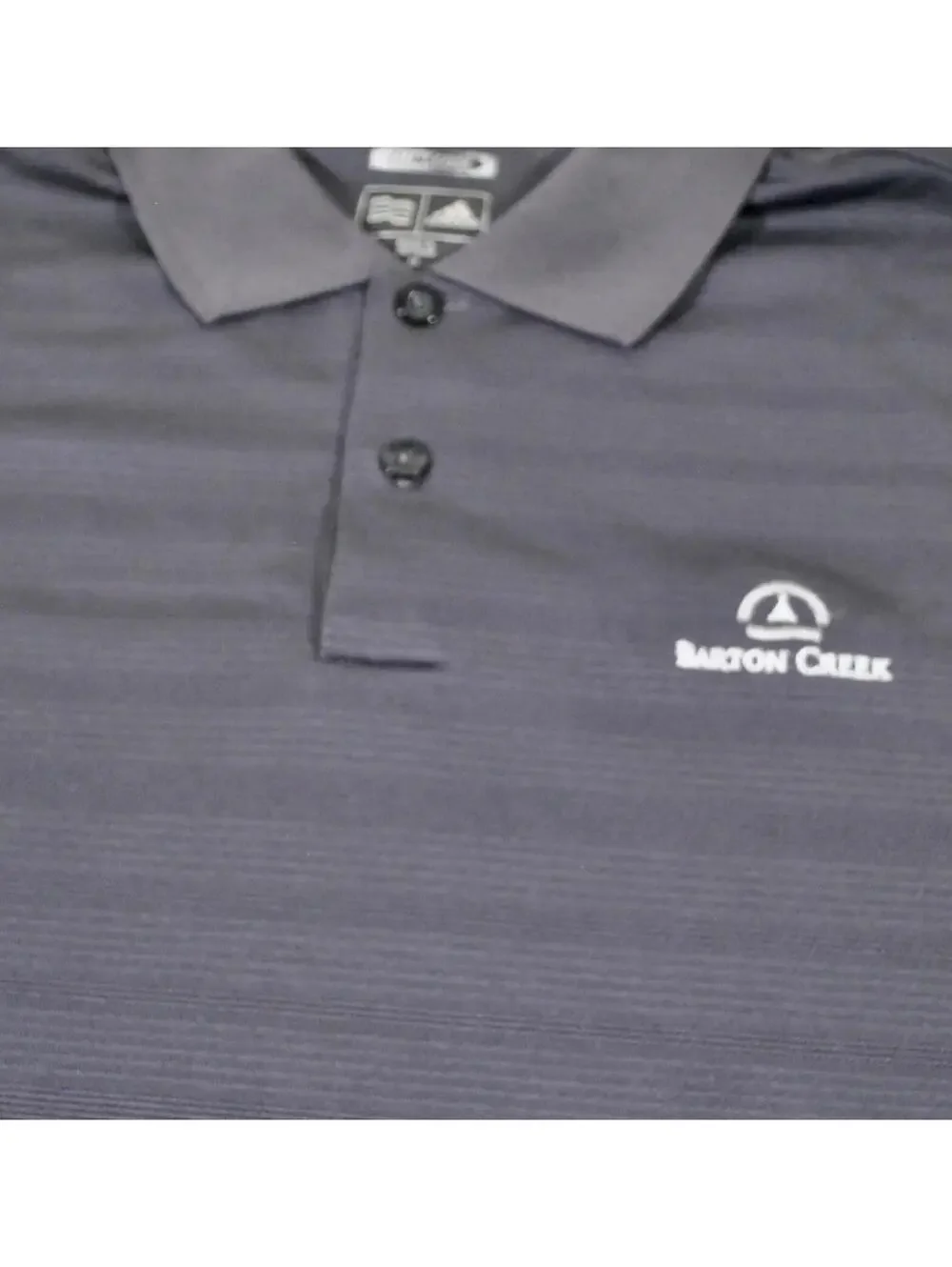 Barton Creek Golf Course Country Club Gray Pattern Polo Size Medium